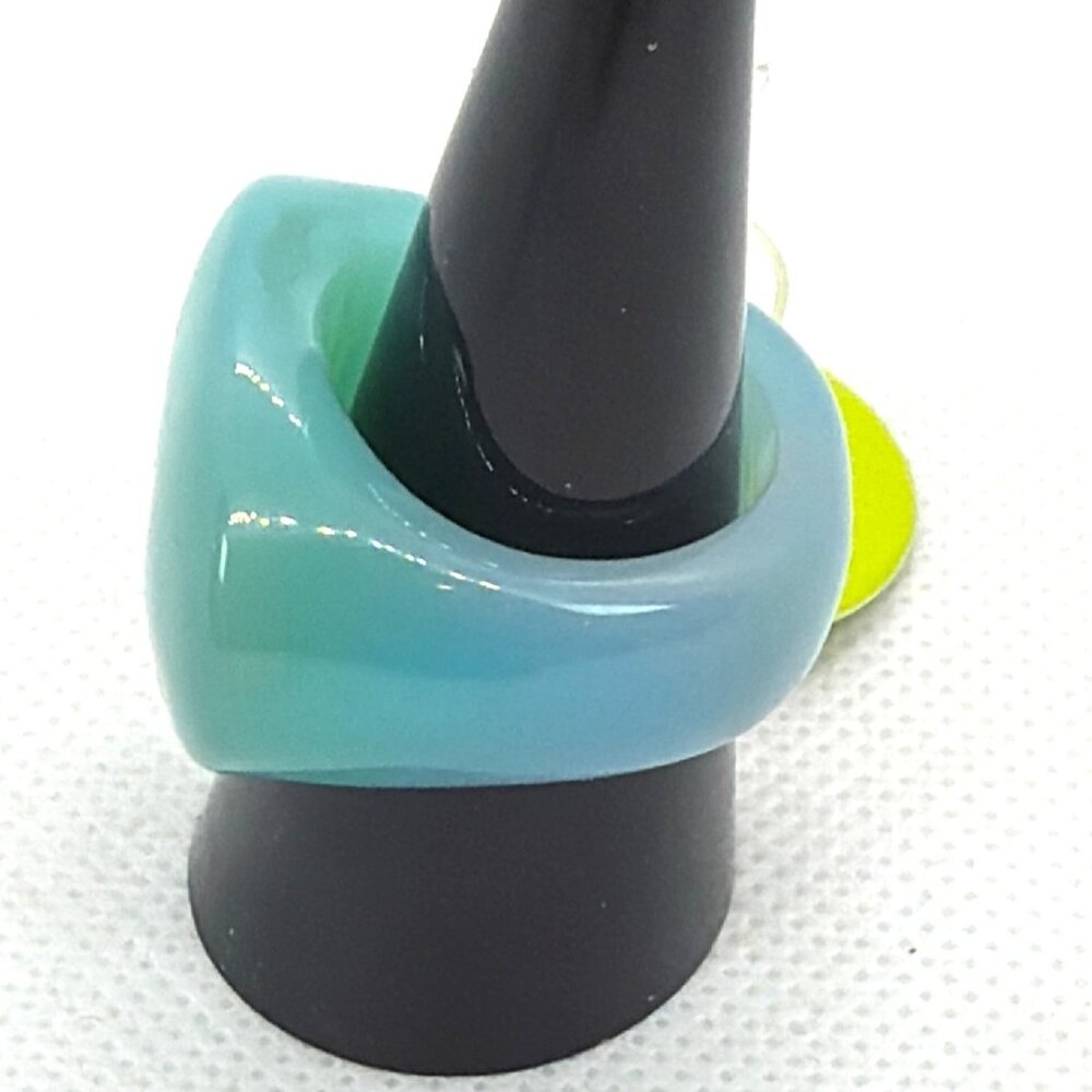 Retired Chloe Laclau Rio Resin Dome Ring 2008 Deadstock NWT Sz 9 Boutique Brazil - Picture 6 of 16